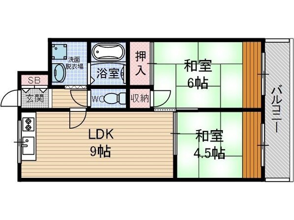 エルムマンションの物件間取画像